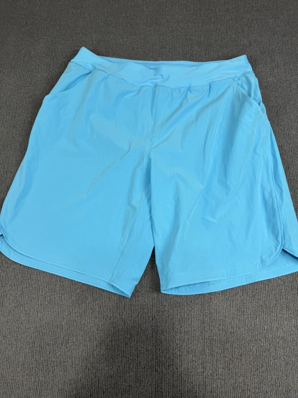 Lands' End Womens Aqua Blue Active Shorts 20W